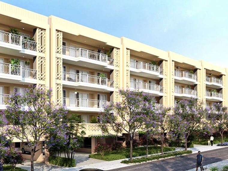 Low-rise floors and gardens at DLF The Valley Gardens (artist's impression)