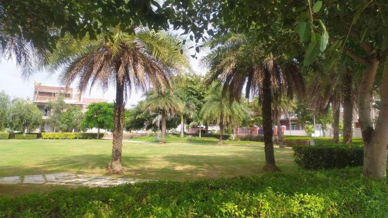 Landscaped park inside DLF Hyde Park, New Chandigarh